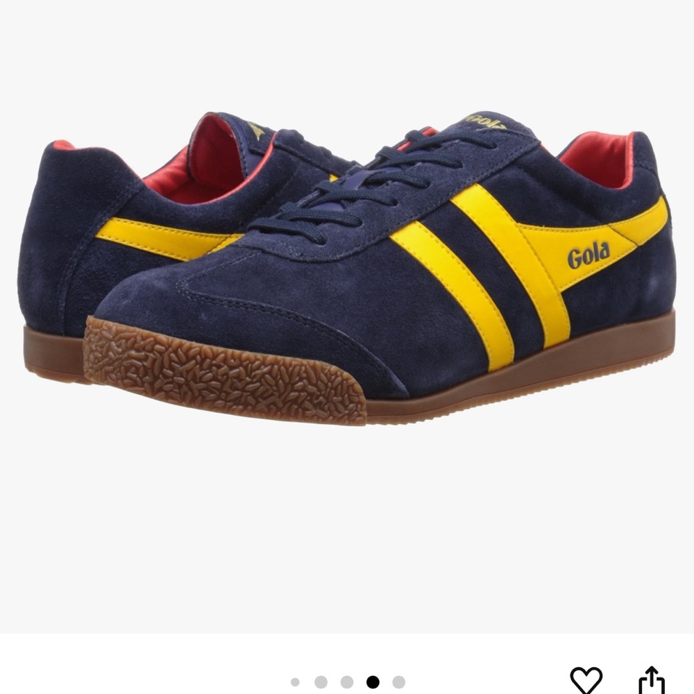 Gola Blue and Yellow Retro Sneakers